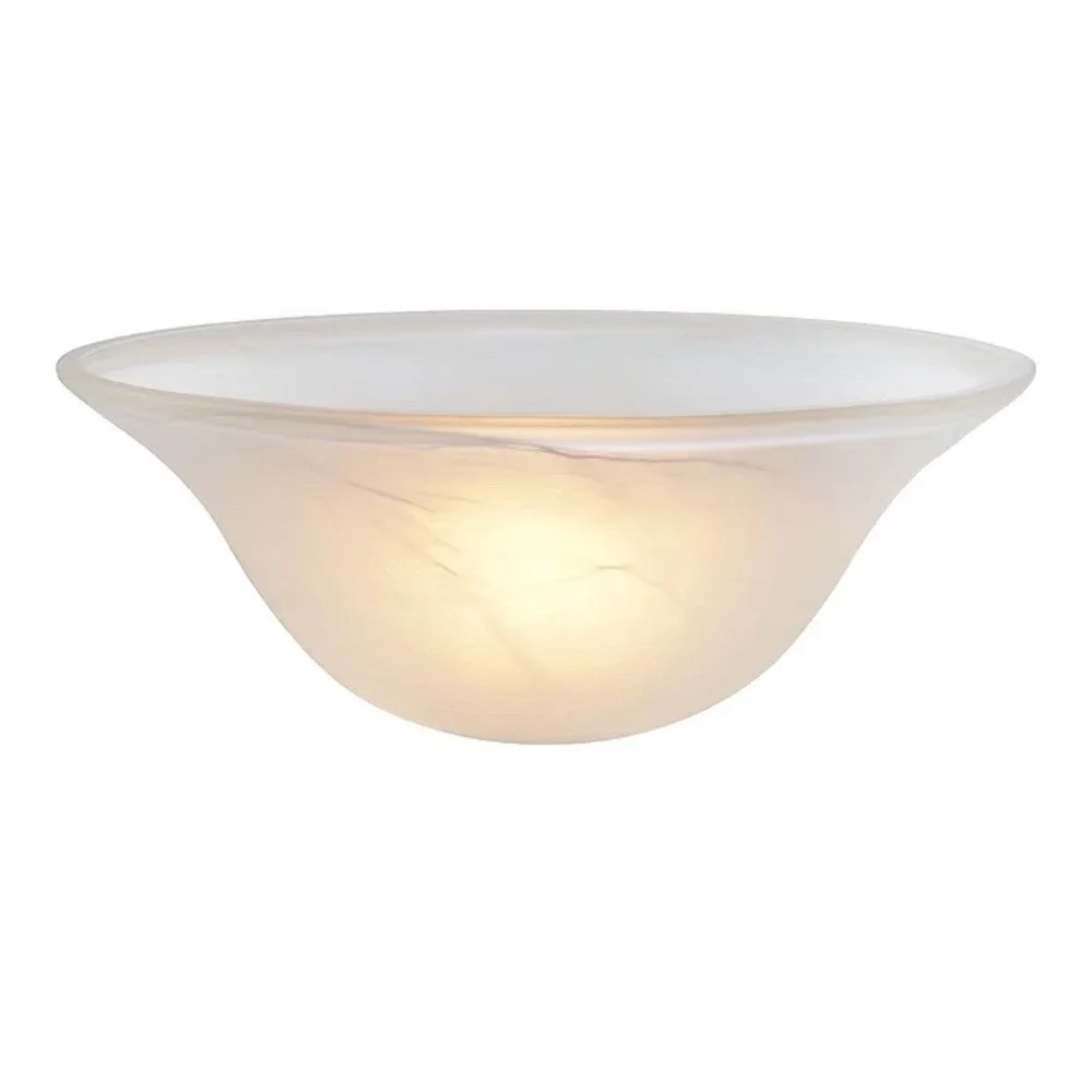 Alabaster Glass Lamp Shade Replacement for Floor Torchiere Lamp New 15.5